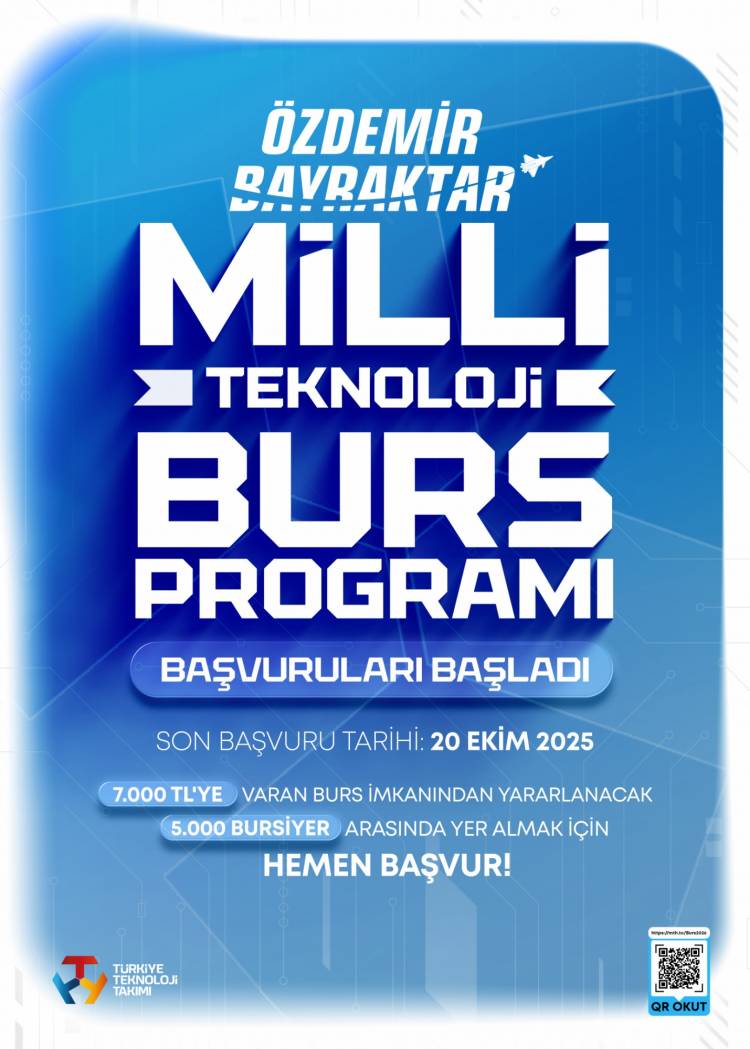 ÖZDEMİR BAYRAKTAR MİLLİ TEKNOLOJİ BURS PROGRAMI BAŞVURULARI BAŞLADI